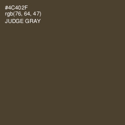 #4C402F - Judge Gray Color Image